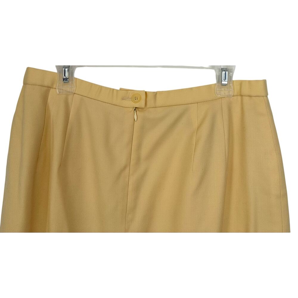 Pendleton Vintage Pure Virgin Wool Pencil Skirt Yellow Size 16 - Picture 6 of 7